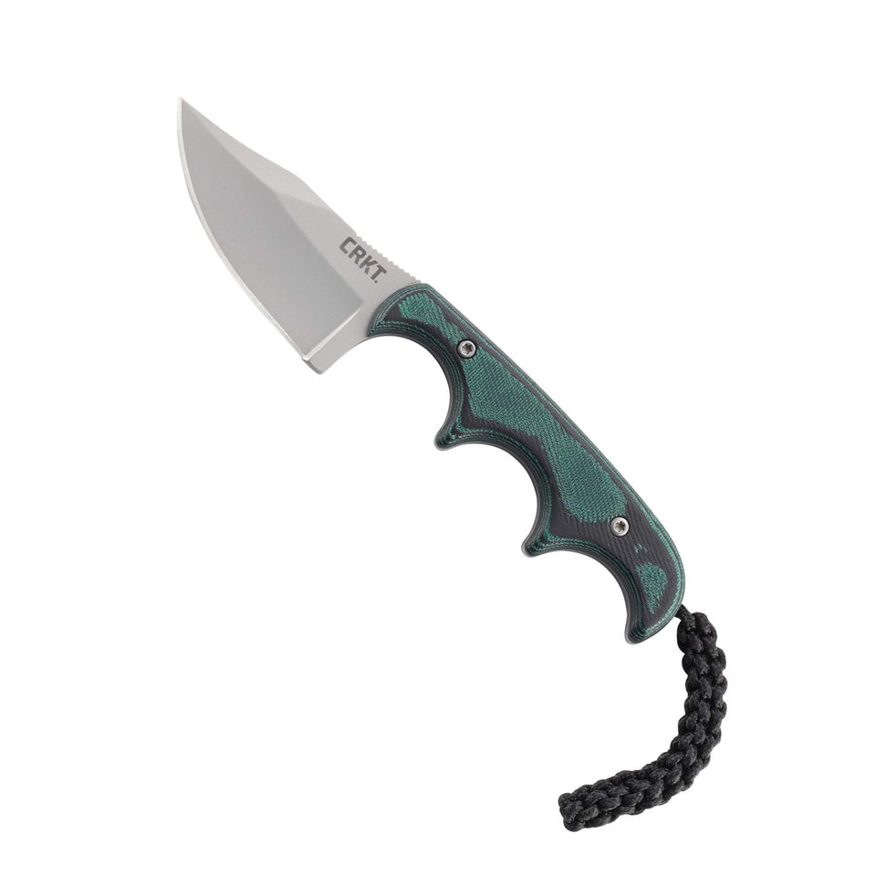 CRKT Minimalist Bowie blade close-up showing a sharp edge for quick cuts.