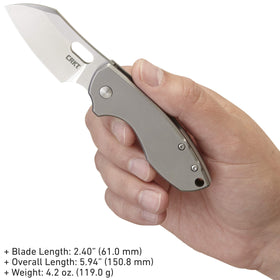 CRKT Pilar 2.4-inch satin blade facilitates detailed cuts