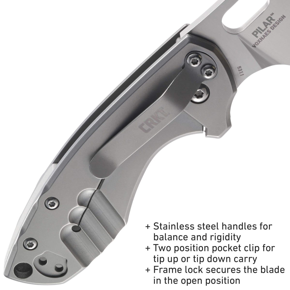 CRKT Pilar Denmark design by Jesper Voxnaes reflects precision craftsmanship