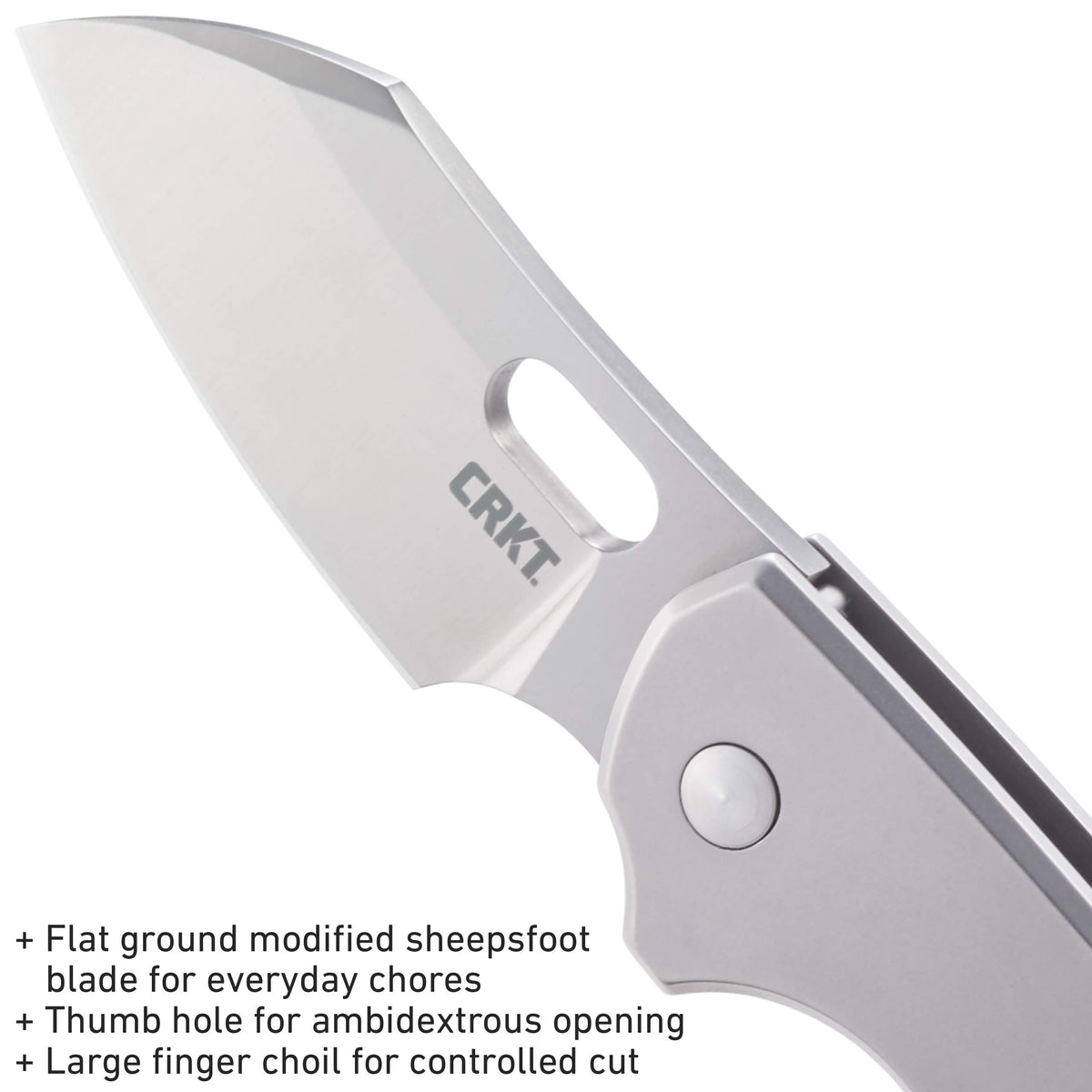 CRKT Pilar reversible pocket clip supports ambidextrous carry