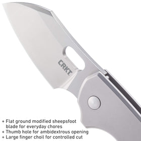 CRKT Pilar reversible pocket clip supports ambidextrous carry