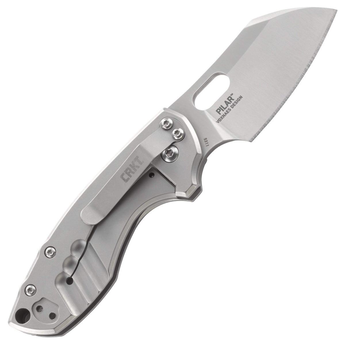CRKT Pilar thumb-slot opening enables one-handed blade deployment