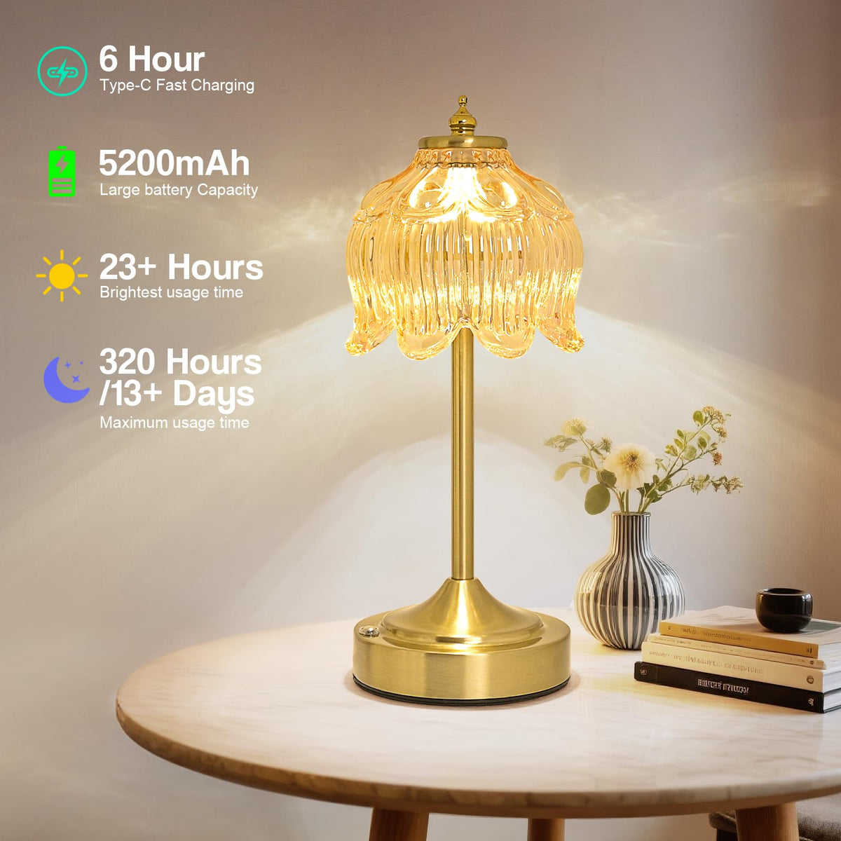 Crkwos compact battery-powered lamp emphasizes easy placement