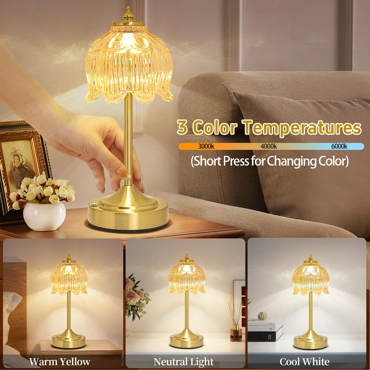 Crkwos touch-control dimming demonstrates easy brightness adjustments