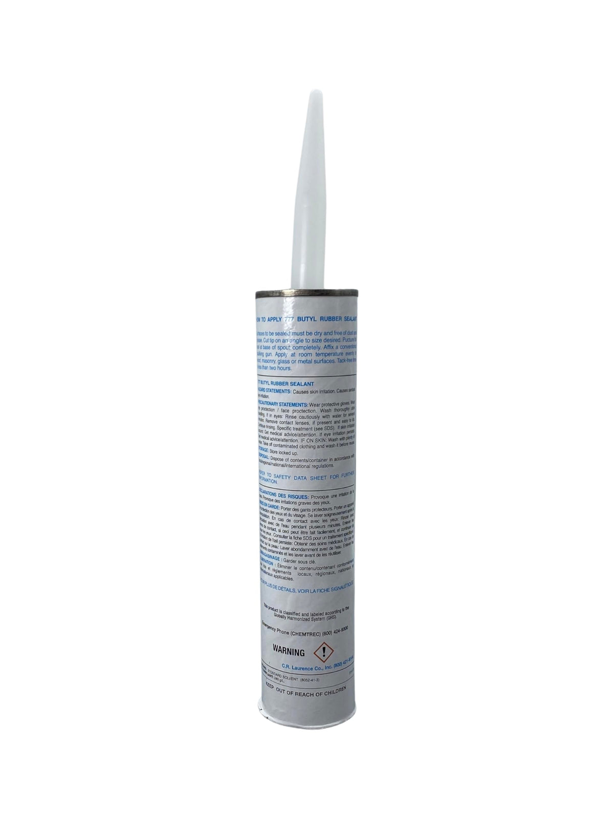 CRL 777BL sealant applying line demonstrates exterior adhesion and weather resistance.