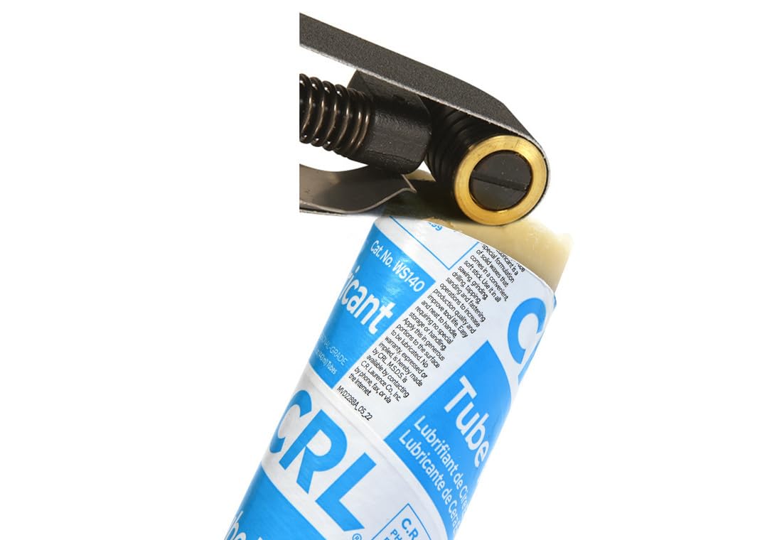 CRL Tube Wax Lubricant applied on metal during sanding improves finish.