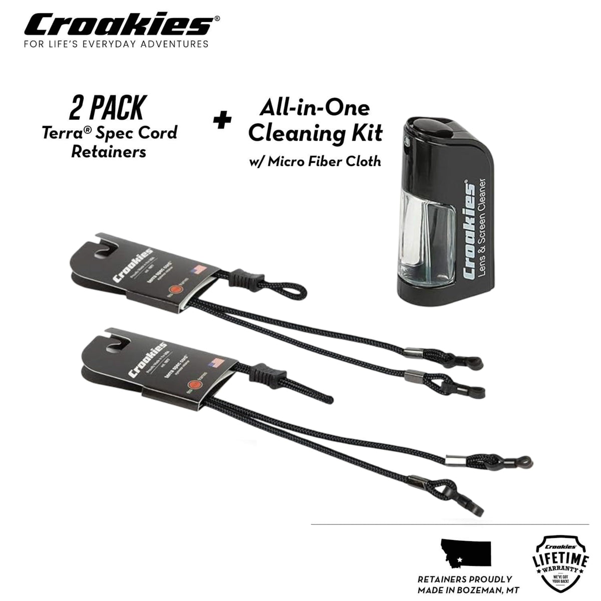 Croakies outdoor eyewear strap in use during adventures