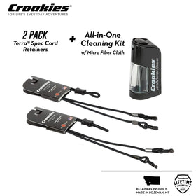 Croakies outdoor eyewear strap in use during adventures