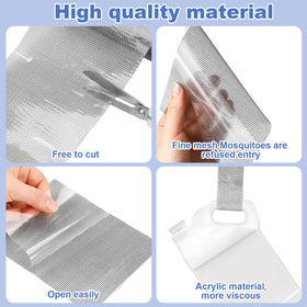 CroBlissful fiberglass mesh with traceless adhesive for strong repairs.