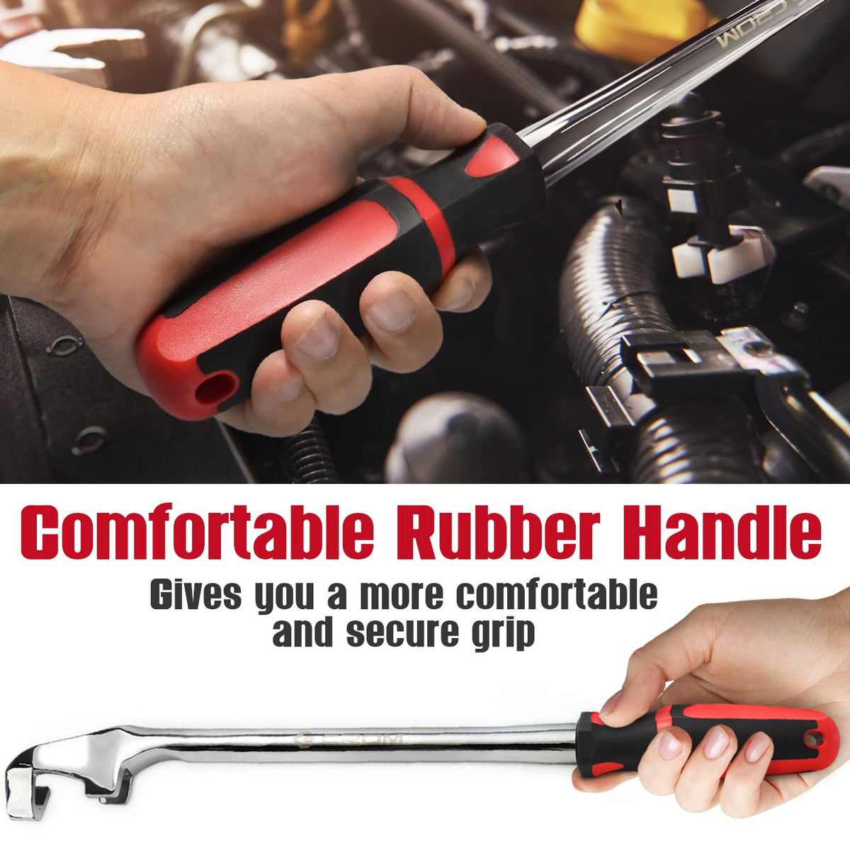 CROM 15-Inch Extender reveals CR-V material and build for high torque reliability.