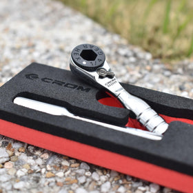 CROM mini ratchet pocket-friendly design fits in compact EDC kits.