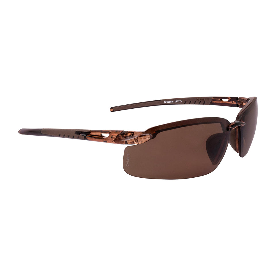 Crossfire 291113 ES5 polarized safety glasses with glare-reducing lenses for outdoor work