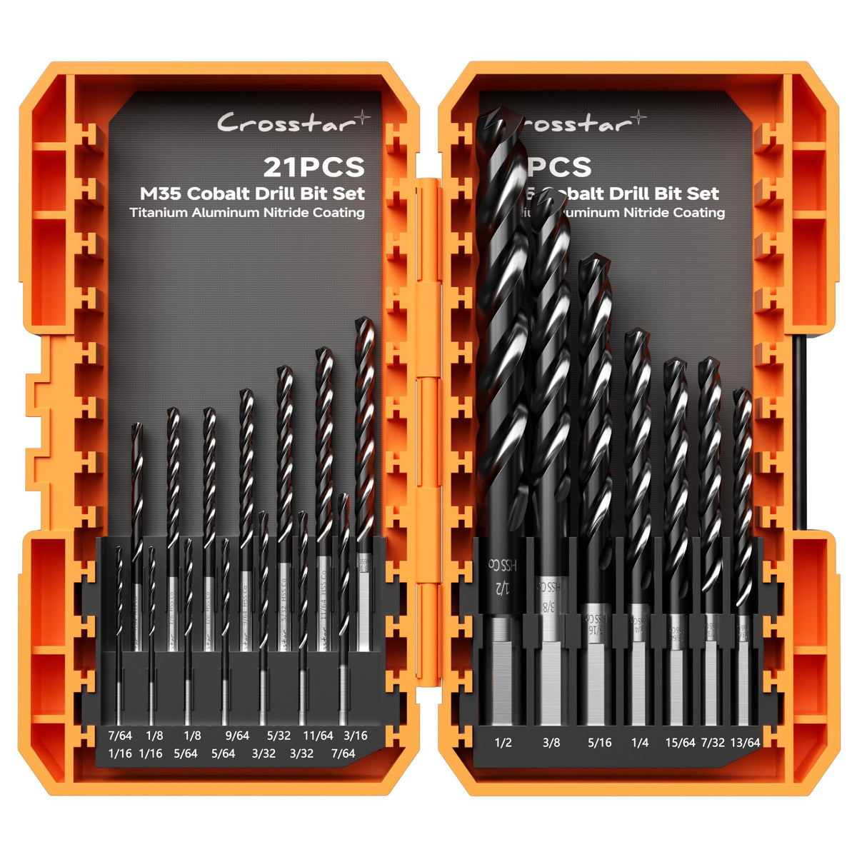 Crosstar M35 cobalt drill bit 1/16 in for precise drilling in hardened metal