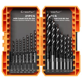 Crosstar M35 cobalt drill bit 1/16 in for precise drilling in hardened metal