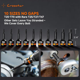 Crosstar transparent case view with sockets for quick organization