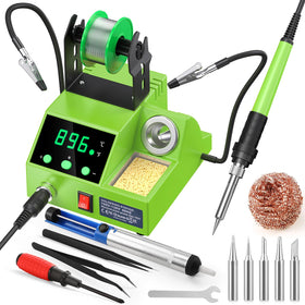 Crtsweker 100W soldering station with digital display for precise temperature control.