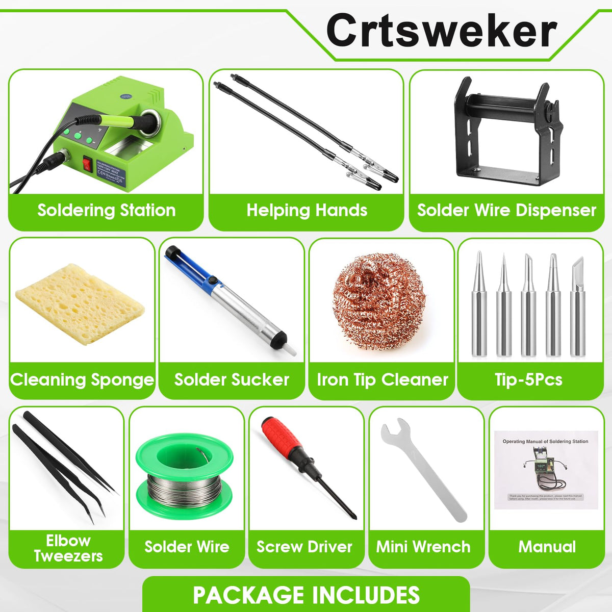 Crtsweker compact station design saves workspace for hobbyists and pros.