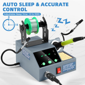 Crtsweker soldering station tip cleaner and wire dispenser for neat maintenance.