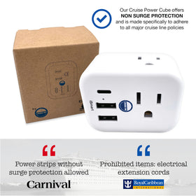 Cruise On non-surge design highlights safe power on board.