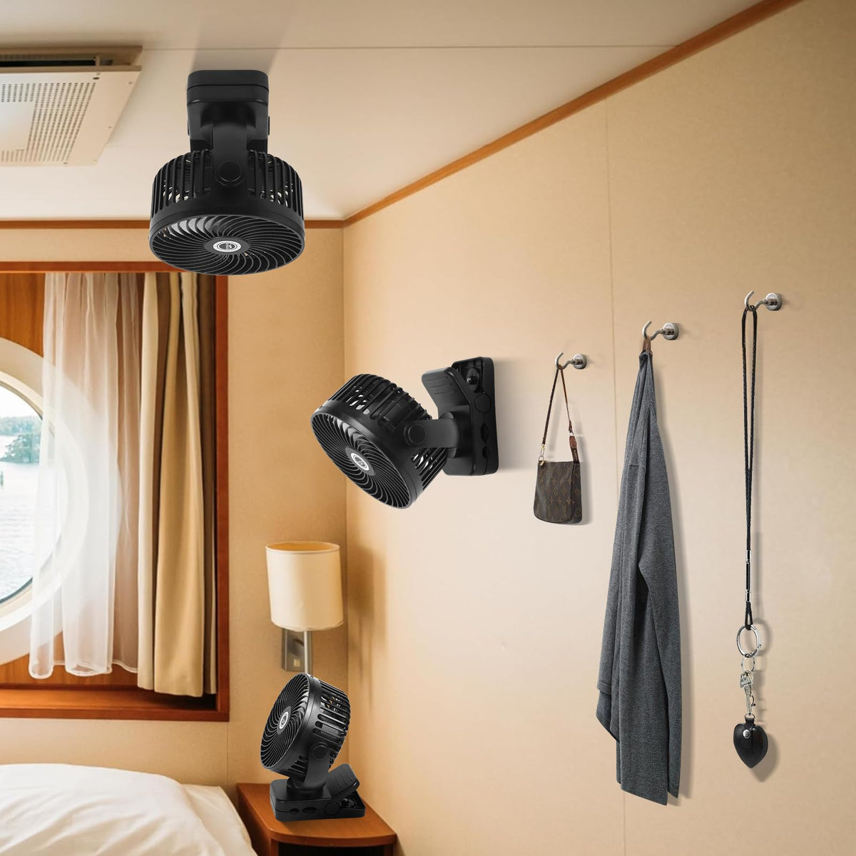 CruiSeaU 12000mAh battery powering long-lasting cooling and on-the-go charging.