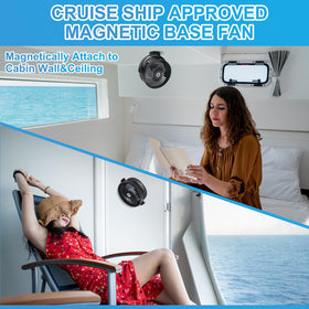 CruiSeaU 8000mAh battery powers long-lasting breeze while serving as a charger.