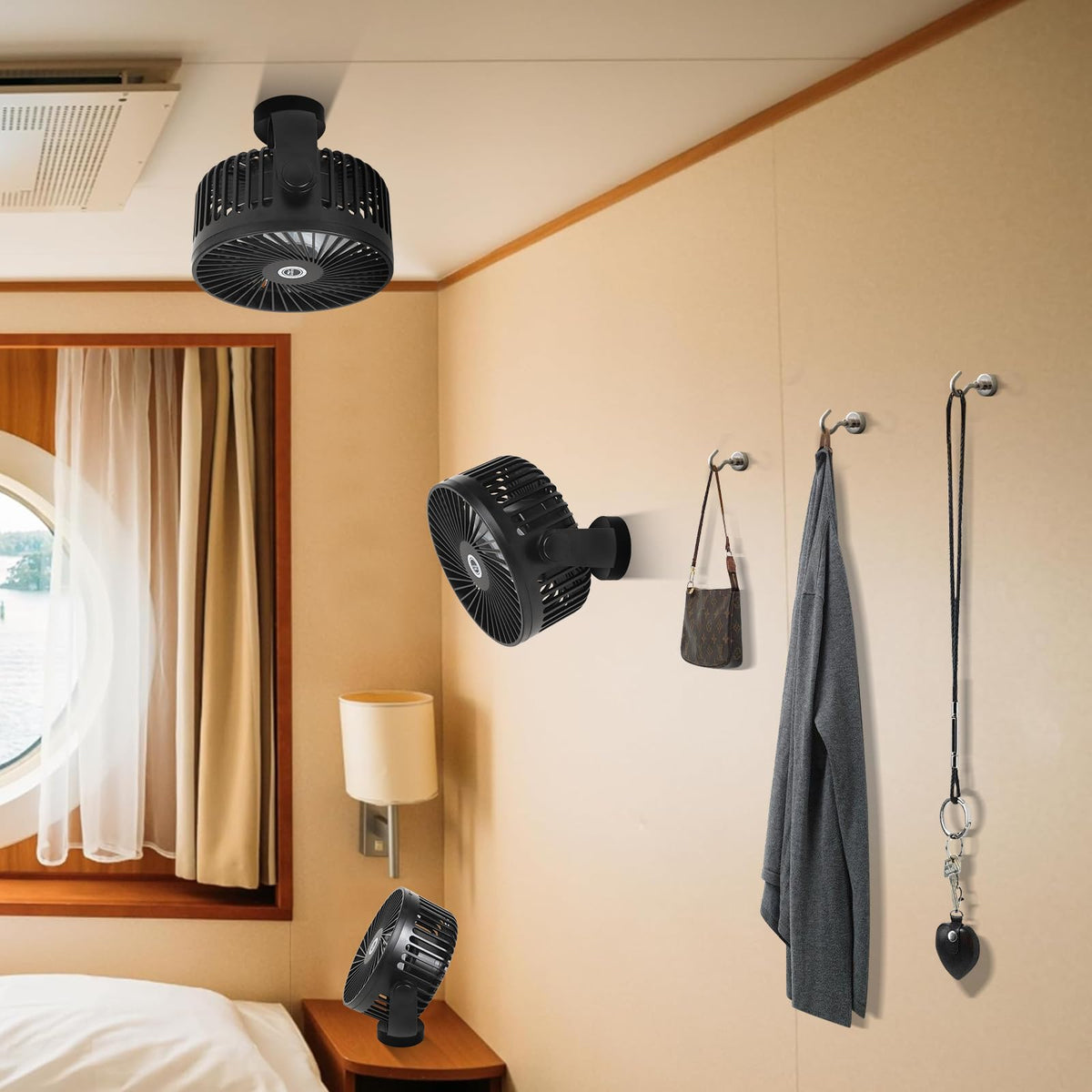 CruiSeaU ship-approved cabin fan designed for safe marine use.