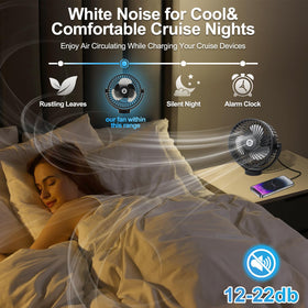 CruiSeaU adjustable timer and LED light for customizable sleep or ambiance.
