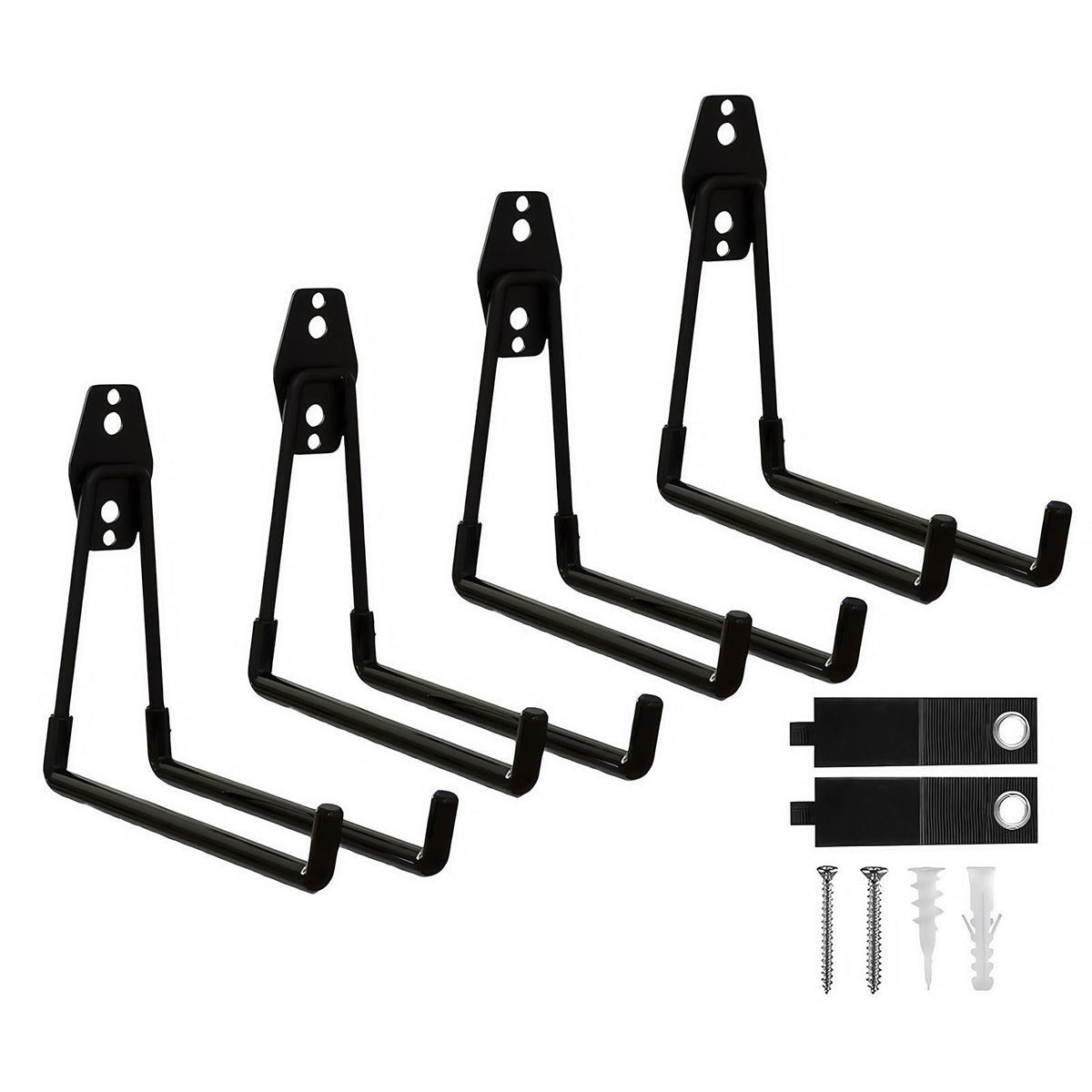 CRXCRC garage hooks four-pack, front view, ideal for ladder organization