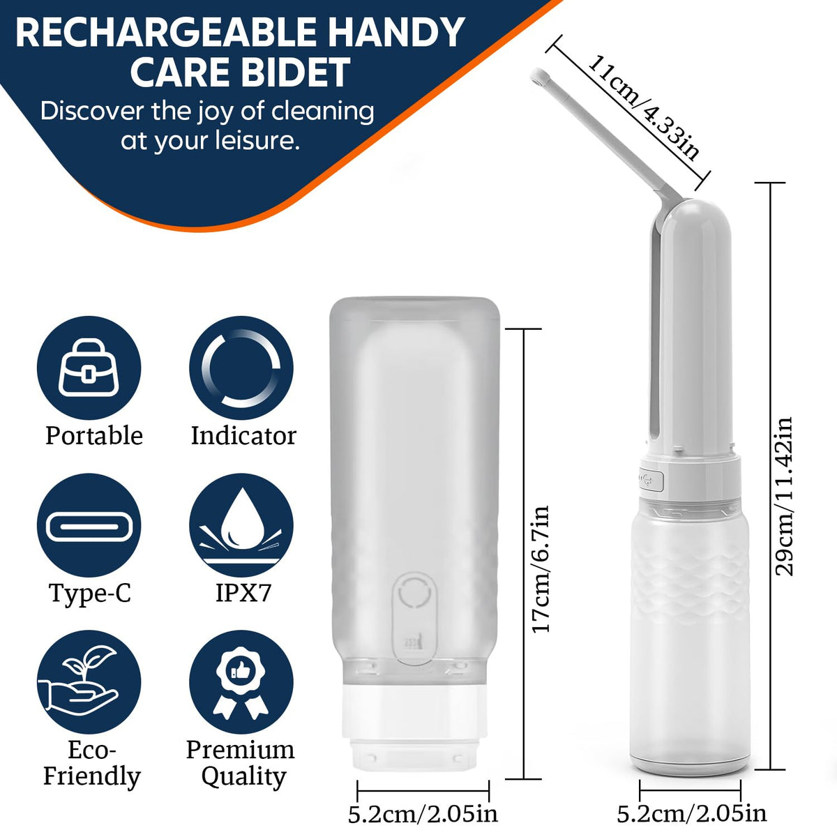 USB-C charging icon highlights quick recharge for busy travel days.