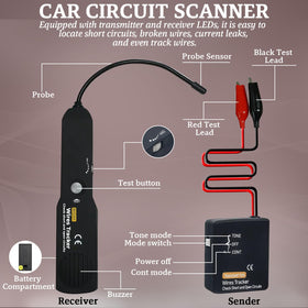CrysGuard alligator clips secure connections for accurate electrical testing.