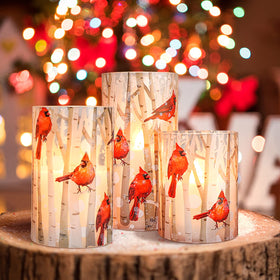 Crystal Club timer-enabled candles provide flexible night and day use.