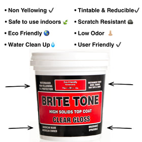 CrystaLac Brite Tone brush-application demonstrating easy brushable coating