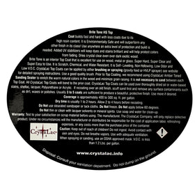 CrystaLac Brite Tone spray-application for even self-leveling coverage
