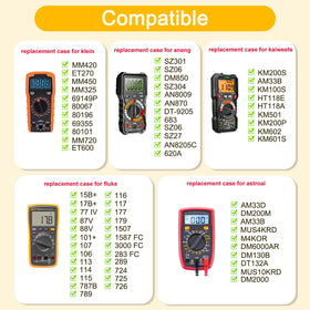 CSDWELL hard multimeter case interior layout with mesh pocket keeps accessories organized