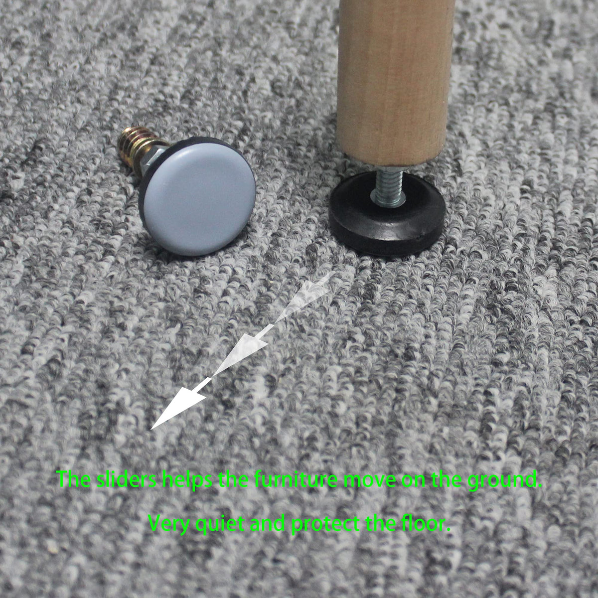 CSFMC adjustable pads enable precise height and easy leveling of furniture.