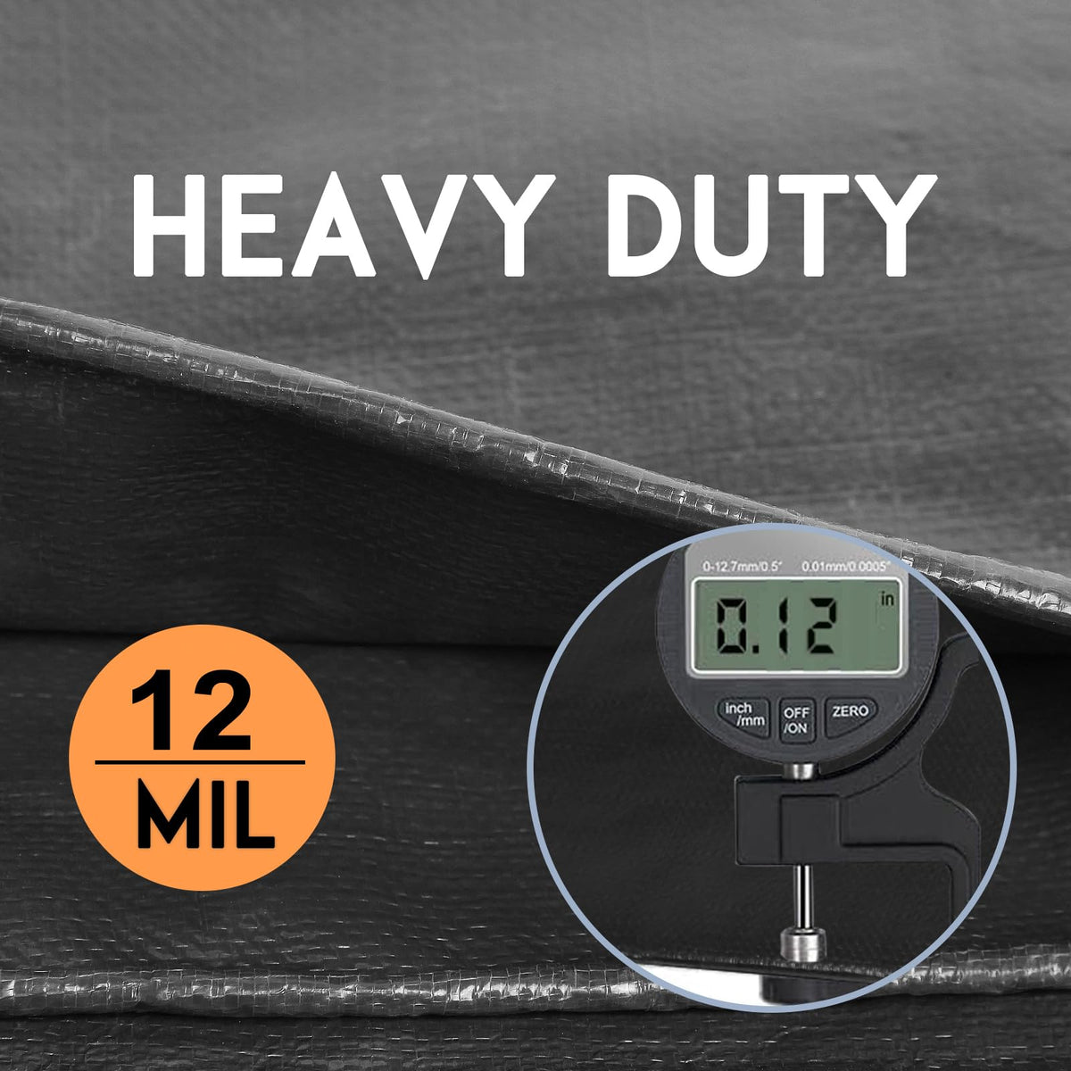CSMEN aluminum grommets every 36 inches for reliable tie-downs.