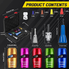 Csyibeielec 8-in-1 toolbox for drill wires simplifies versatile wiring tasks