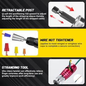 Csyibeielec adjustable stripping length ensures precise wire prep every time