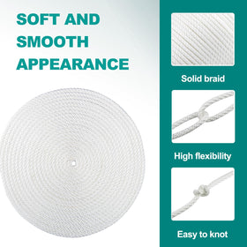 Close-up of the solid braid texture on CSZFGFDC rope, durable weave