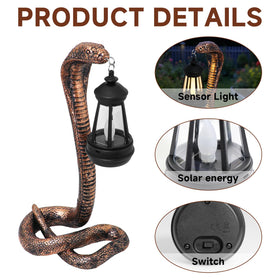 CSZLSMH brass snake sculpture designed for outdoor decor durability