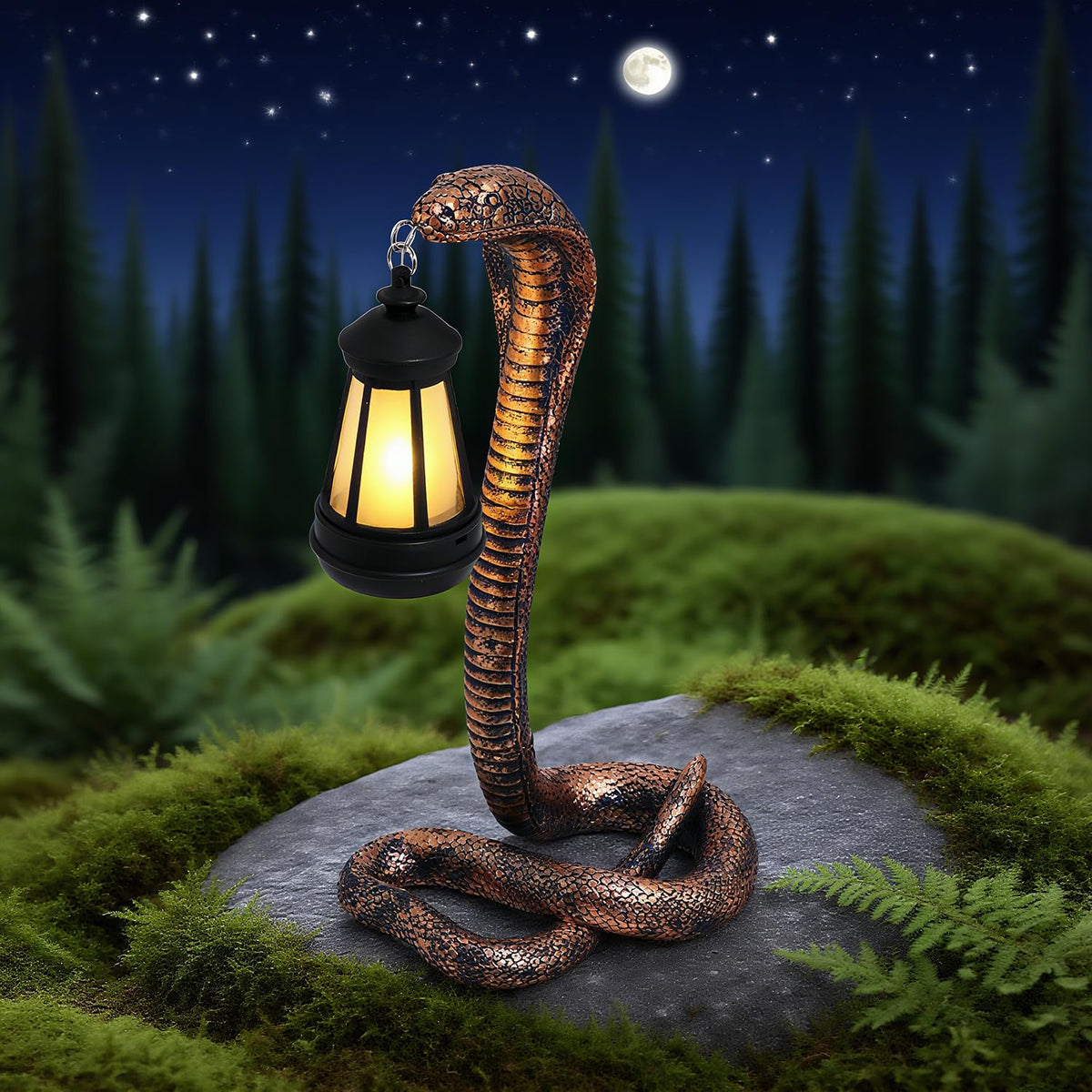 CSZLSMH detailed texture snake decor brightening indoor shelves