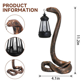 CSZLSMH realistic snake ornament serving as a yard focal point