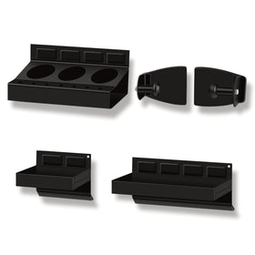 CT 4-piece magnetic toolbox tray 6-inch on metal surface for compact organization.