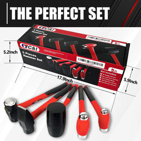 C&T 32oz Rubber Mallet provides gentle, residue-free impacts for carpentry and assembly.