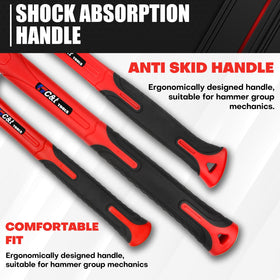 C&T 3lb Cross Peen Hammer versatile for shaping and carpentry applications.