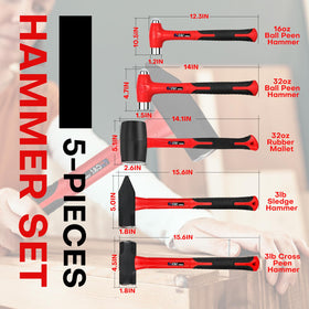 C&T 3lb Sledge Hammer powers through demolition with a durable, trusted head.