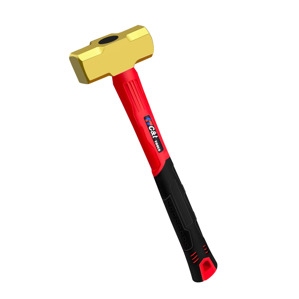 C&amp;T brass sledge hammer 2lb with non-sparking capability for precision metalwork