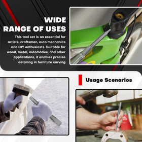 C&T 54-58 HRC chisels stay sharp with repeated use.