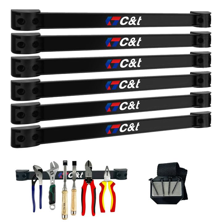 CT Magnetic Tool Holder Strip close-up showing strong magnets for heavy-duty storage.