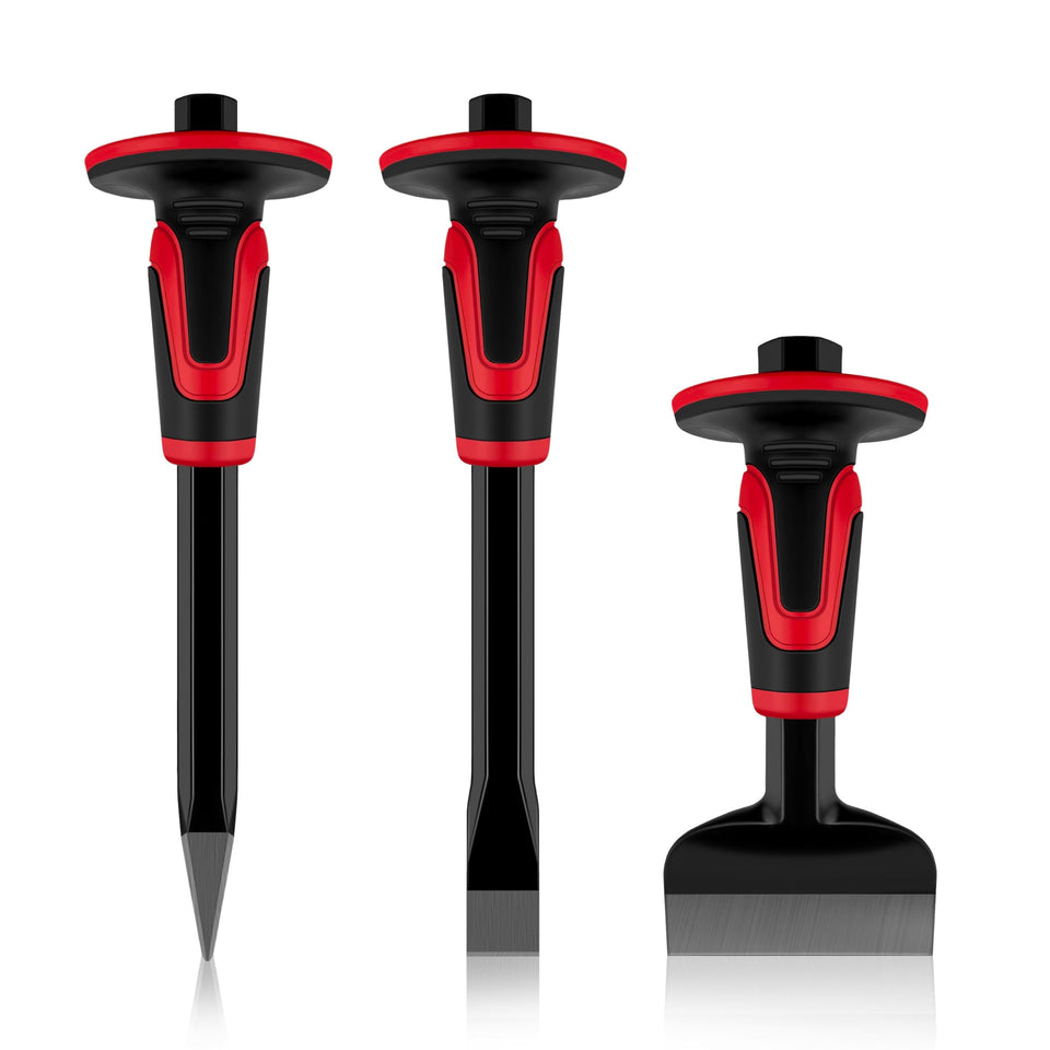 C&T masonry chisel set point 11-inch for precise demolition and carving.